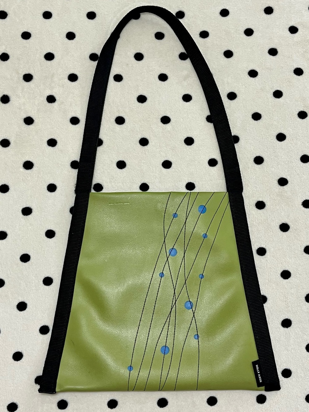 Holly Aiken Green Shoulder Bag Atomic Mid Century Design